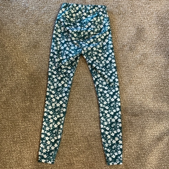 Reformation EcoMove Green Floral Leggings - Picture 3 of 6
